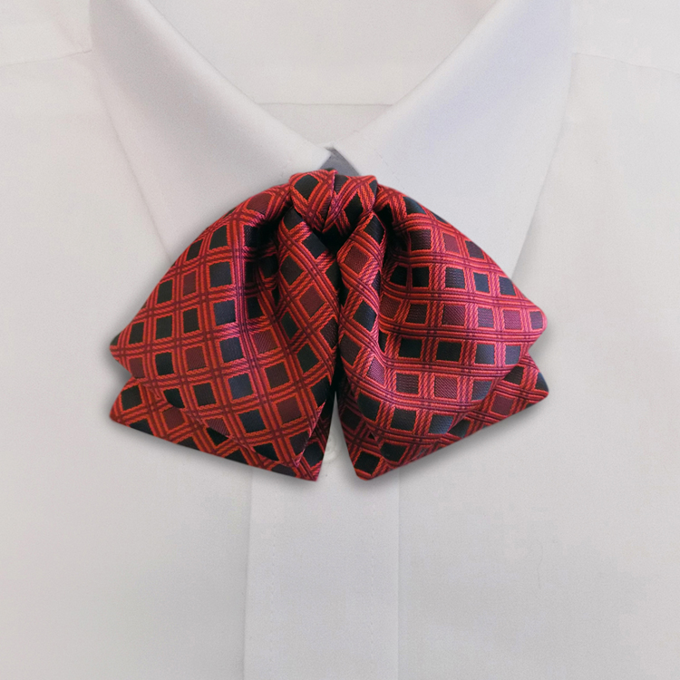 Roman Shades GD2 Shades of RedManager Bow on Adjustable Band-SB