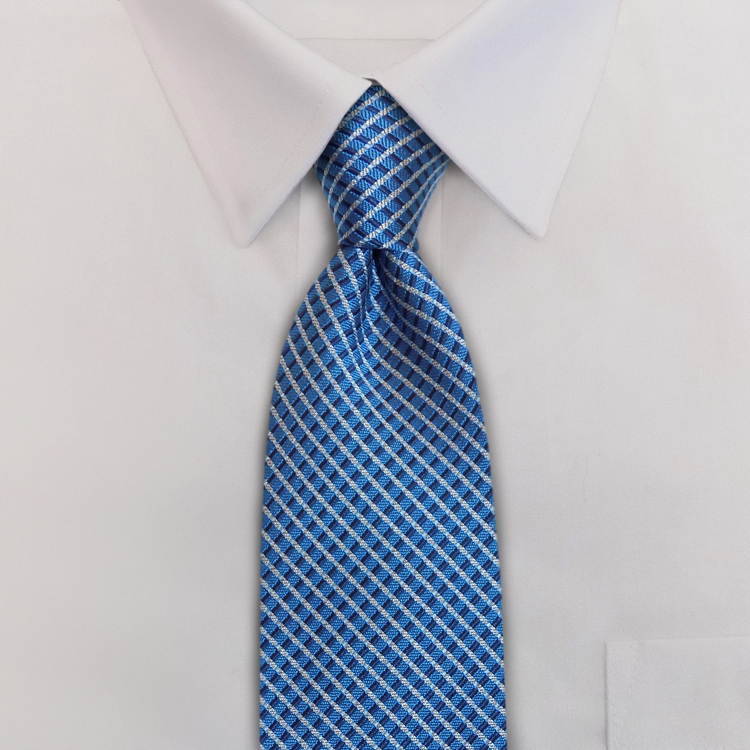 Interstate KD1 Blue/Grey/NavyClip-On Necktie-SB