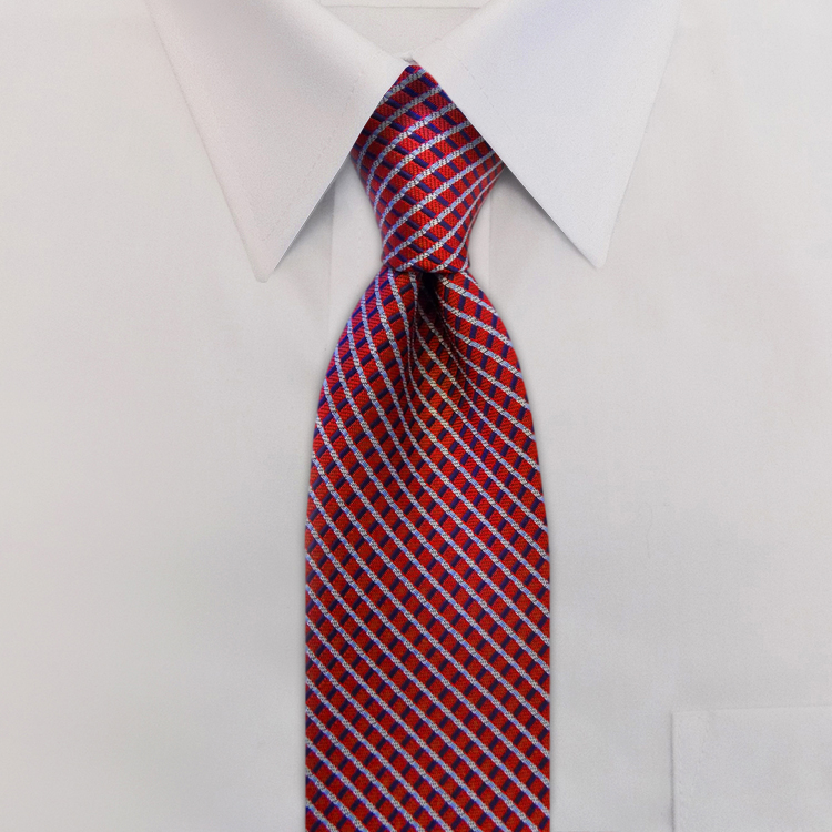 Interstate KD3 Red/Navy/WhiteClip-On Necktie-SB