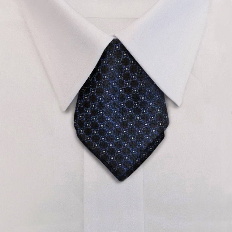 Crosshairs LD1 Black/BluePointed Ascot on Adjustable Band-SB