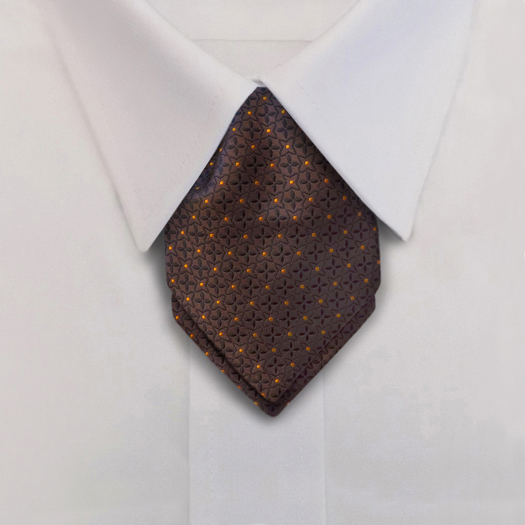 Crosshairs LD3 Brown/OrangePointed Ascot on Adjustable Band-SB
