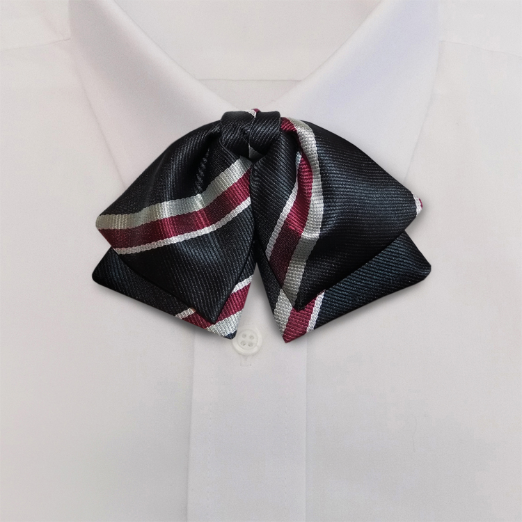 Black/Burgundy/White Stripe #398Manager Bowon Adjustable Band-SB