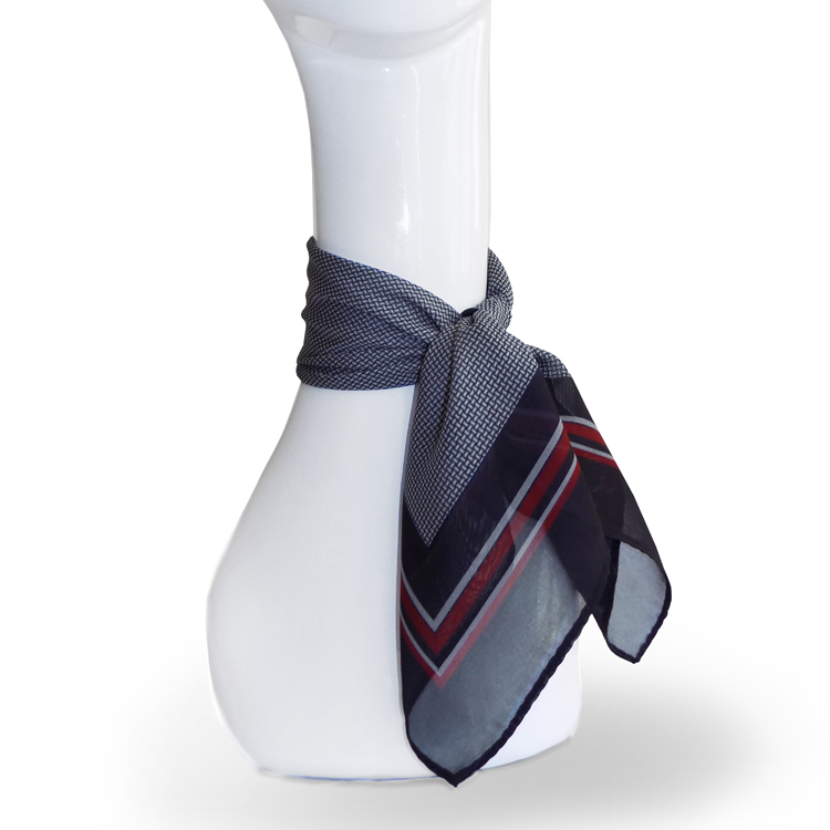 Silver Gemtones 20" Square Scarf-SB