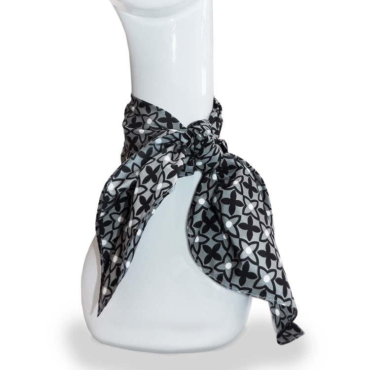 Crosshairs Grey 26"x26" Square Hemmed Scarf-SB