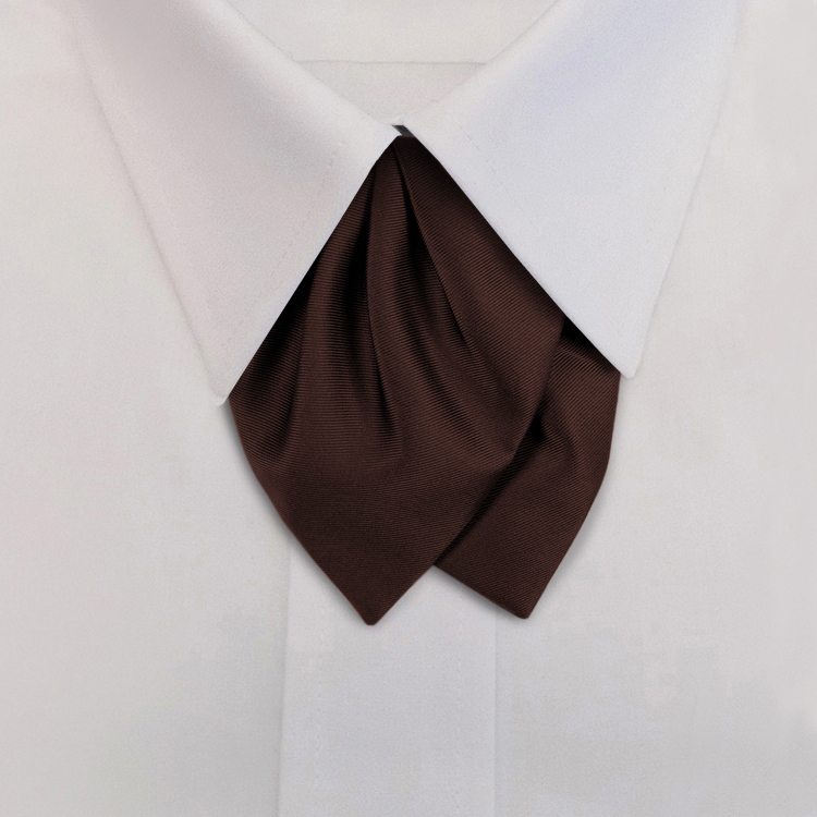 Brown Solid TwillTulip Bow on Adjustable Band-SB