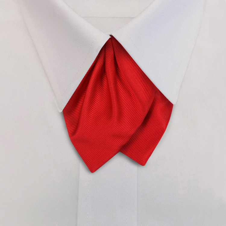 Solid Red Polyester Twill