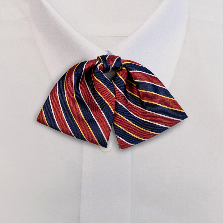 Navy/Red Stripe #621Tab Bow on Adjustable Band-SB