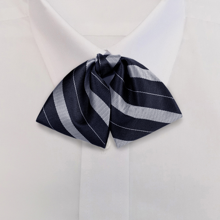 Navy/Silver Bar Stripe #711