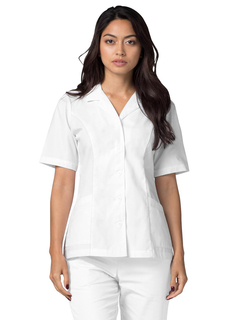 ADAR Universalapel Collar Buttoned Top-Adar Medical Uniforms