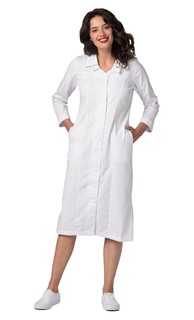 Adar Universal Double Embroidered Collar Dress-Adar Medical Uniforms