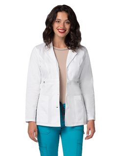 Adar UniversalTRETCH Womens 28&#34; Tab-Waistab Coat-Adar Medical Uniforms