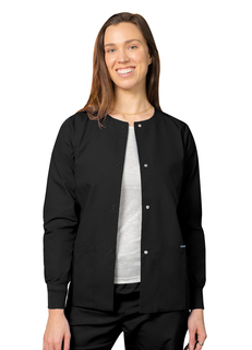 Adar Universal Round Neck Warm-Up Jacket-Adar Medical Uniforms