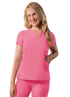 ADAR Addition Womens Notched V-neckcrub Top-Adar Medical Uniforms