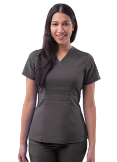 Adar Pro Womens Tailored Peplum Top-Adar Medical Uniforms