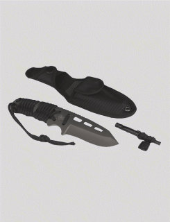 Black T2xl Survival Paracord Knife-Tru-Spec