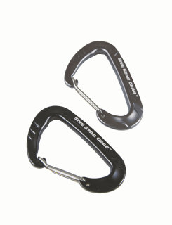 5ive Star Gear Black/Grey 2-Pack Wiregate Carabiners-Tru-Spec