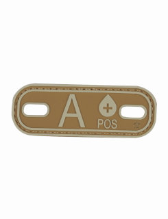 A+blood Type Coyote & Tan Morale Patch-Tru-Spec