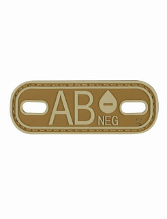 Ab- Blood Type Coyote & Tan Morale Patch-Tru-Spec