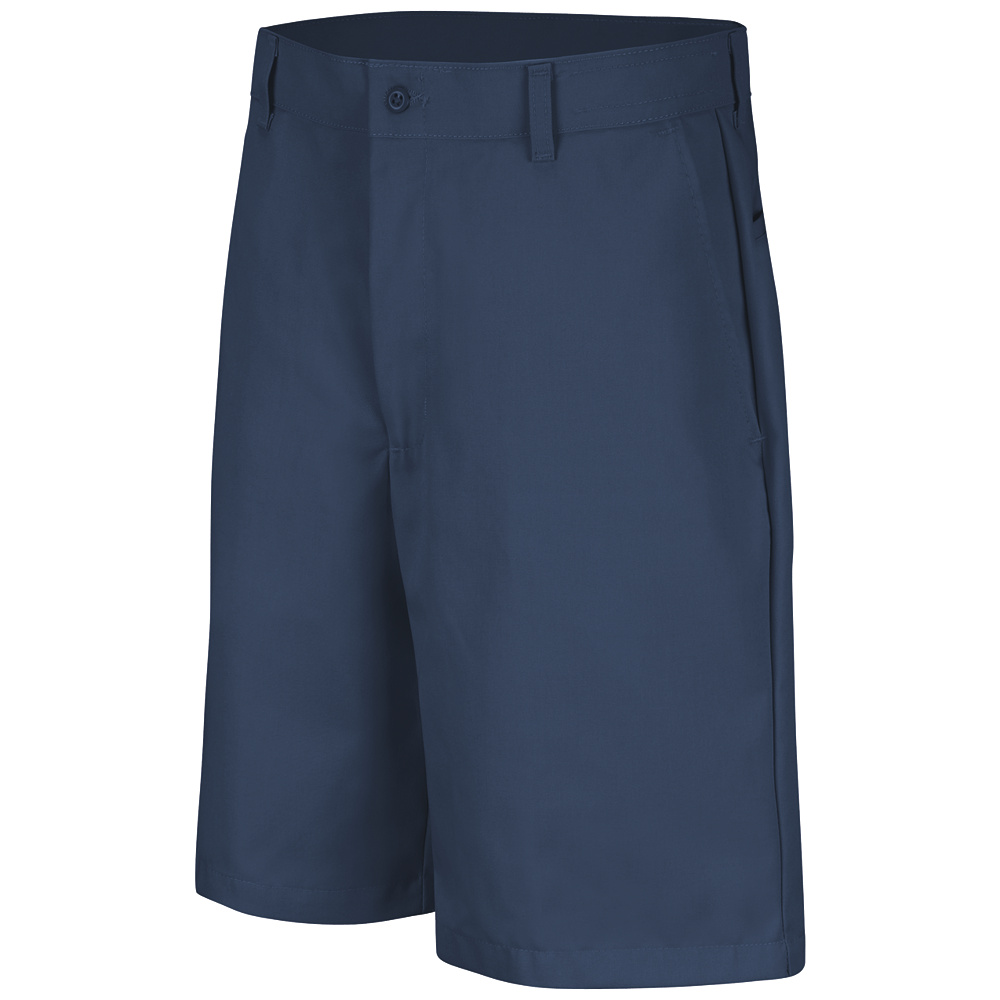 Men&#8216;s Plain Front Shorts-Red Kap