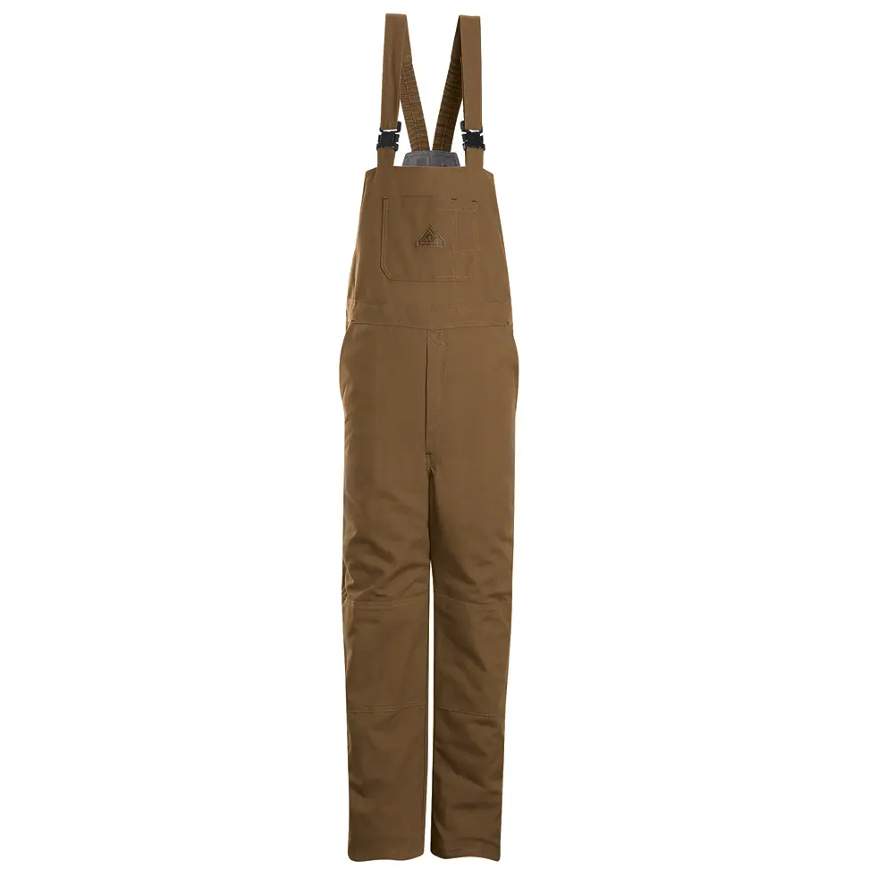 Men&#8216;s Heavyweight Excel FR ComforTouch Deluxe Insulated Brown Duck Bib Overall-Bulwark