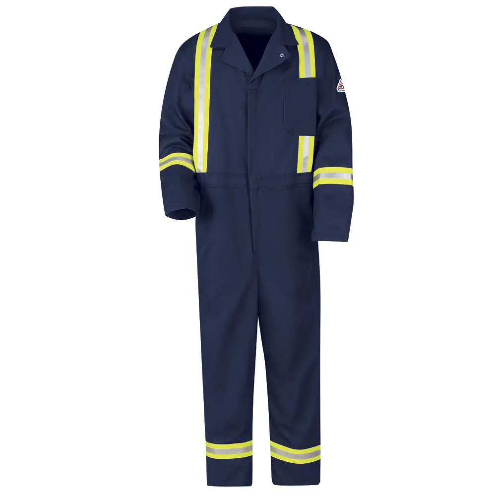 Bulwark® Industrial Bibs and Coveralls Classic Coverall with Reflective Trim - EXCEL FR-Bulwark