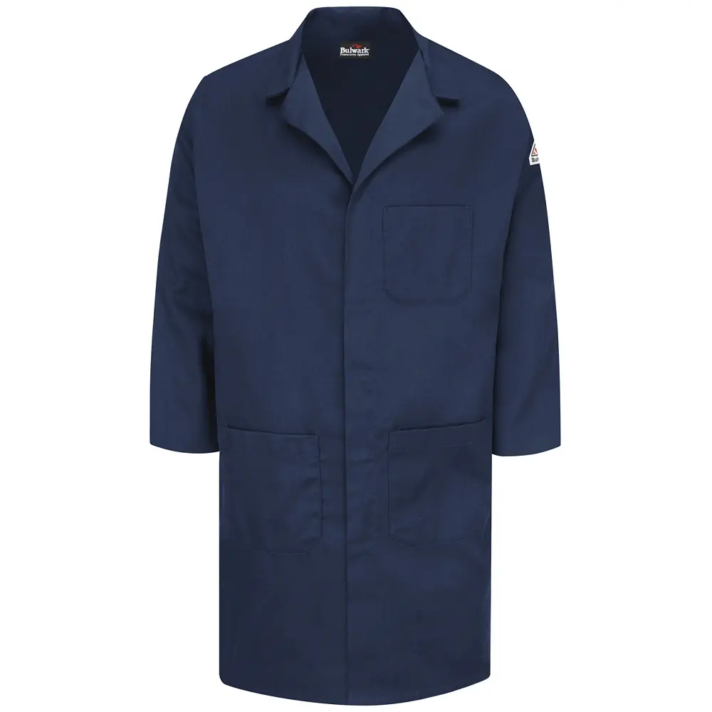 FR Concealed Snap&#45;Front Lab Coat-Bulwark