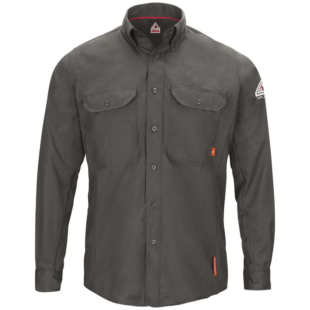 IQ Series Comfort Woven Men&#39;s Lightweight FR Shirt-Bulwark