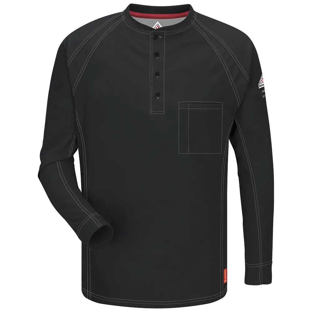 IQ Series Comfort Knit Men&#8216;s FR Henley-Bulwark