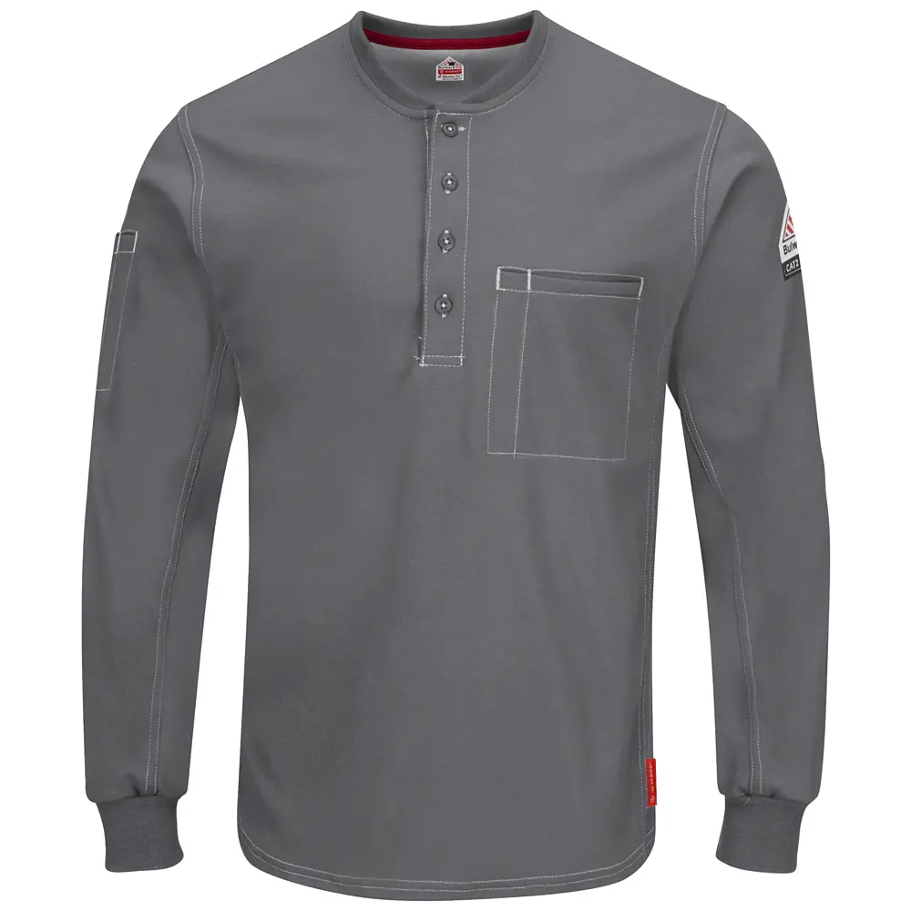 IQ Series Comfort Plus Knit Men&#8216;s FR Henley-Bulwark