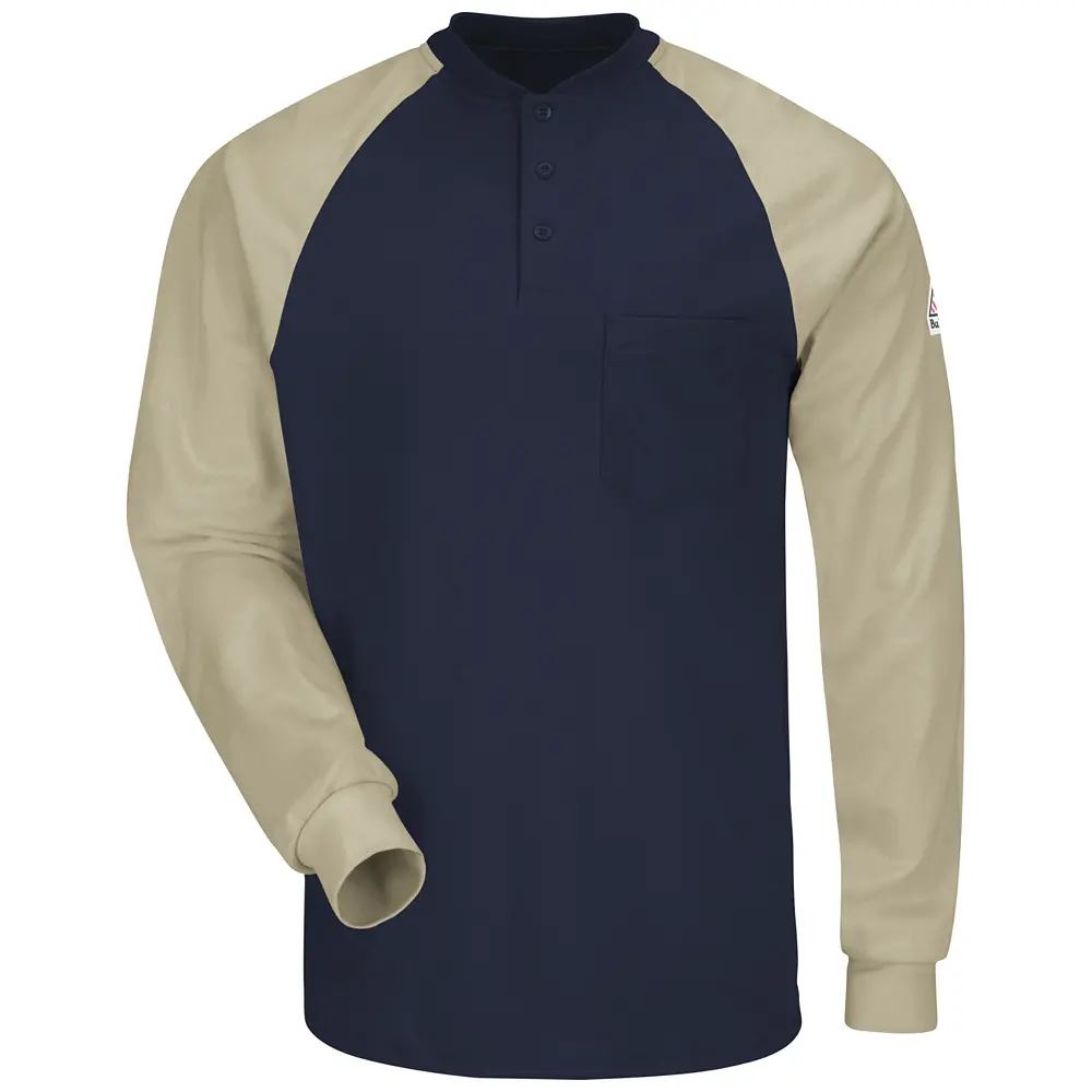 Men&#8216;s Lightweight FR Colorblock Henley-Bulwark