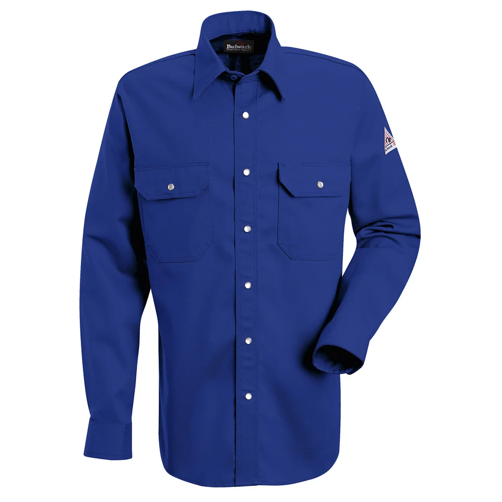 Men&#8216;s Midweight Excel FR Snap-Front Uniform Shirt-Bulwark