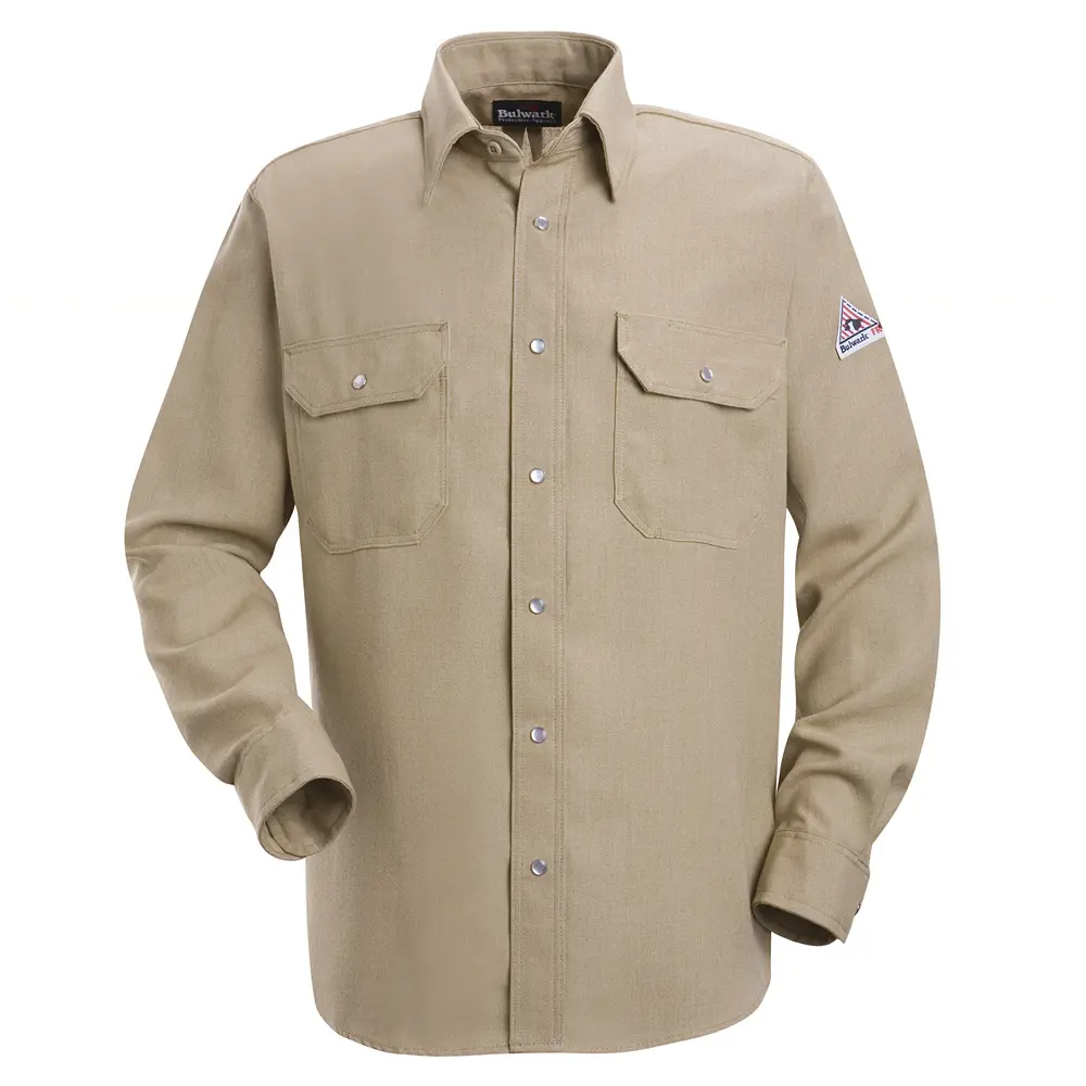 Men&#8216;s Midweight Nomex FR Snap-Front Shirt-Bulwark