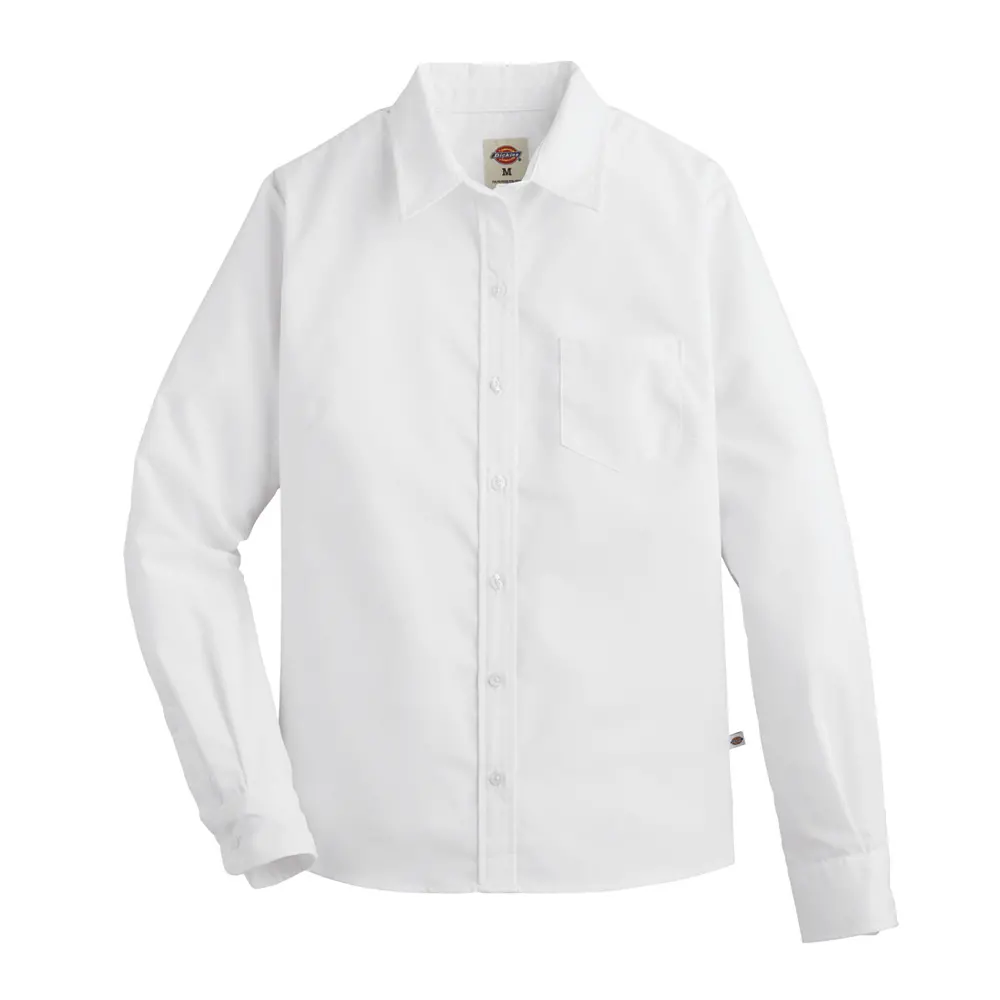 Women&#39;s Long&#45;Sleeve Stretch Poplin Shirt-Dickies