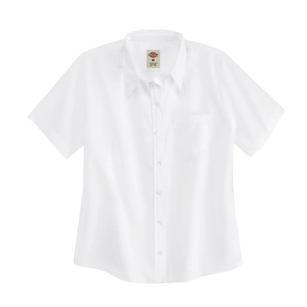 Women&#39;s Short&#45;Sleeve Stretch Poplin Shirt-Dickies