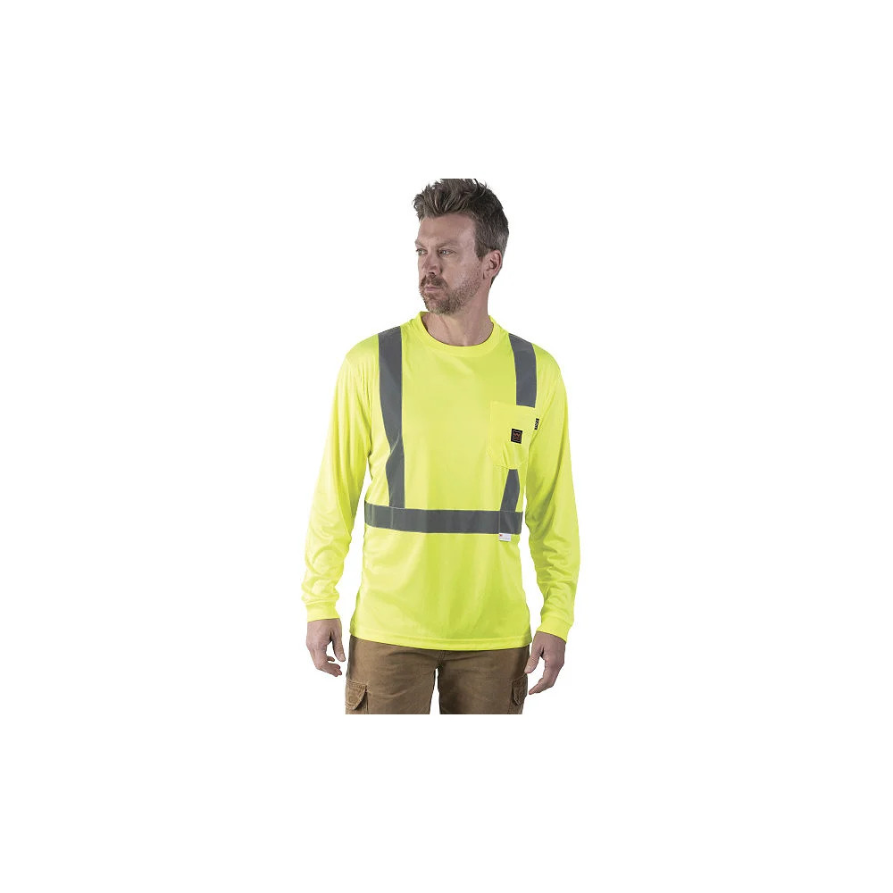 Hi-Vis ANSI II Long Sleeve Safety T-Shirt-Liberty