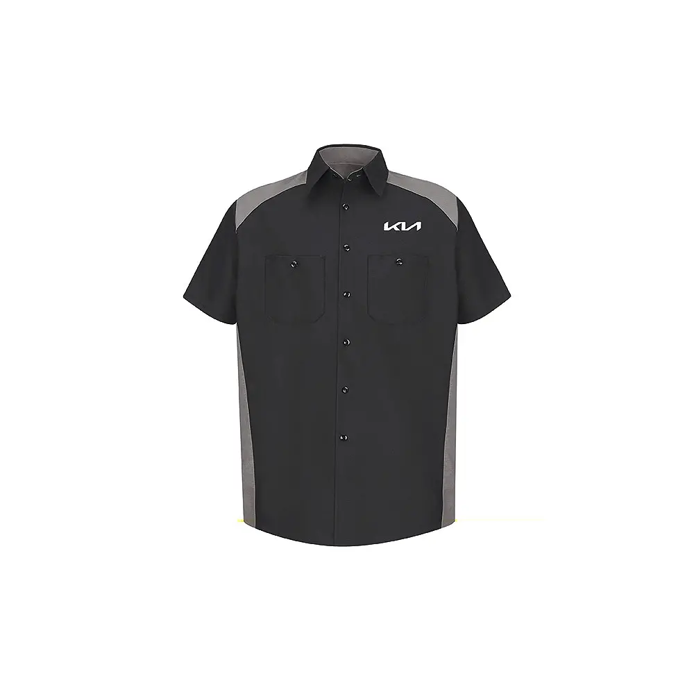 Men&#8216;s Short Sleeve Motorsports Shirt-Red Kap