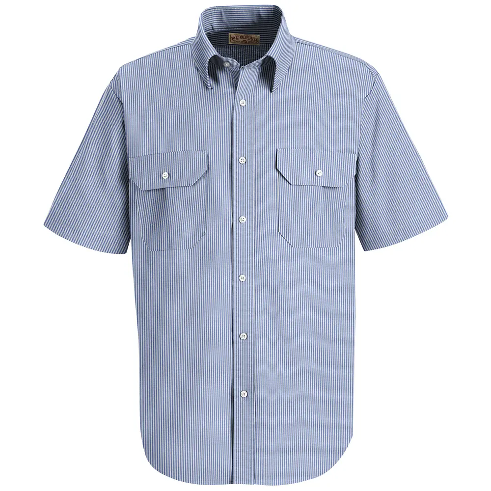 Men&#8216;s Short Sleeve Deluxe Uniform Shirt-Red Kap