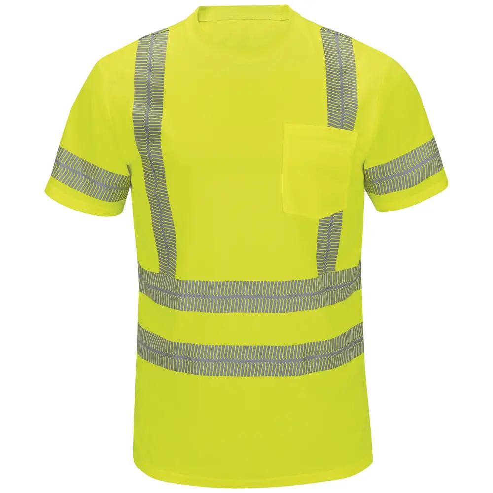 Short Sleeve Hi-Visibility T-Shirt, Type R Class 3-Red Kap