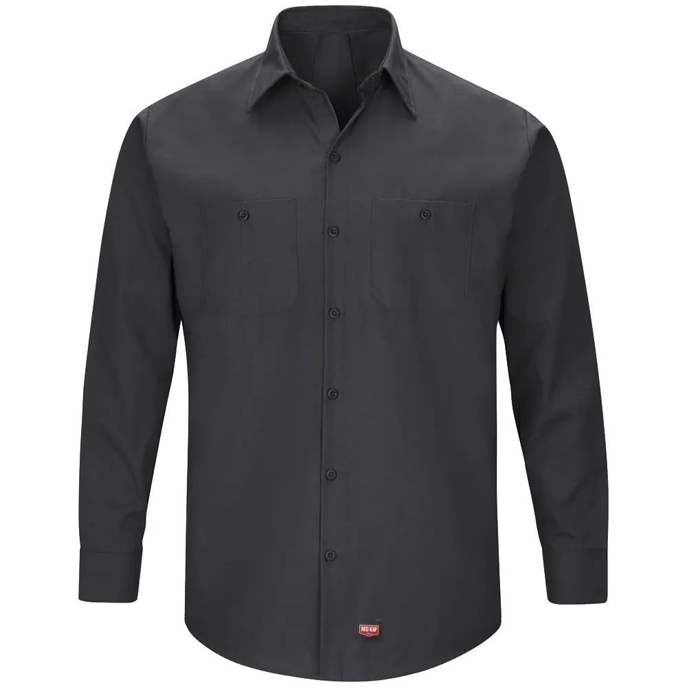 Men&#8216;s Long Sleeve Work Shirt with MIMIX-Red Kap