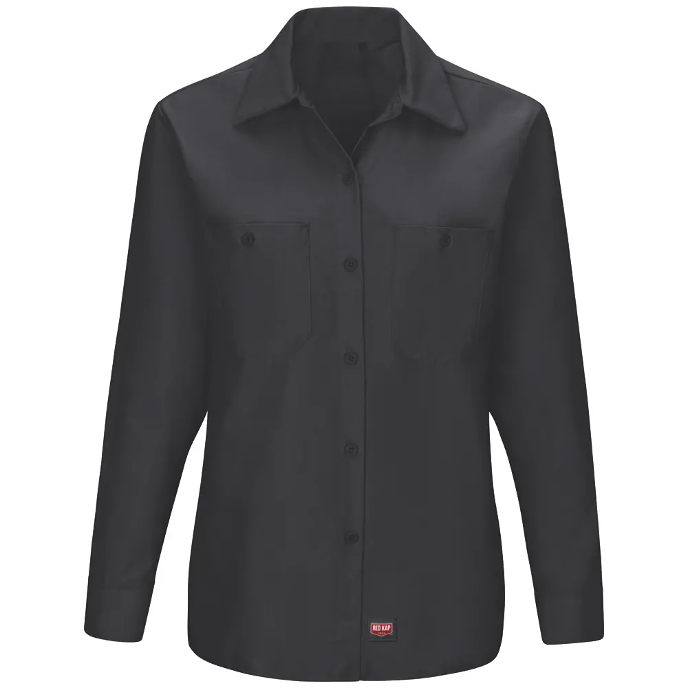 Women&#8216;s Long Sleeve Work Shirt with MIMIX-Red Kap