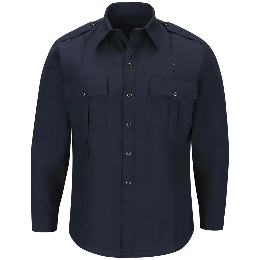 Men&#39;s Classic Long Sleeve Fire Officer Shirt-Workrite Fire Service