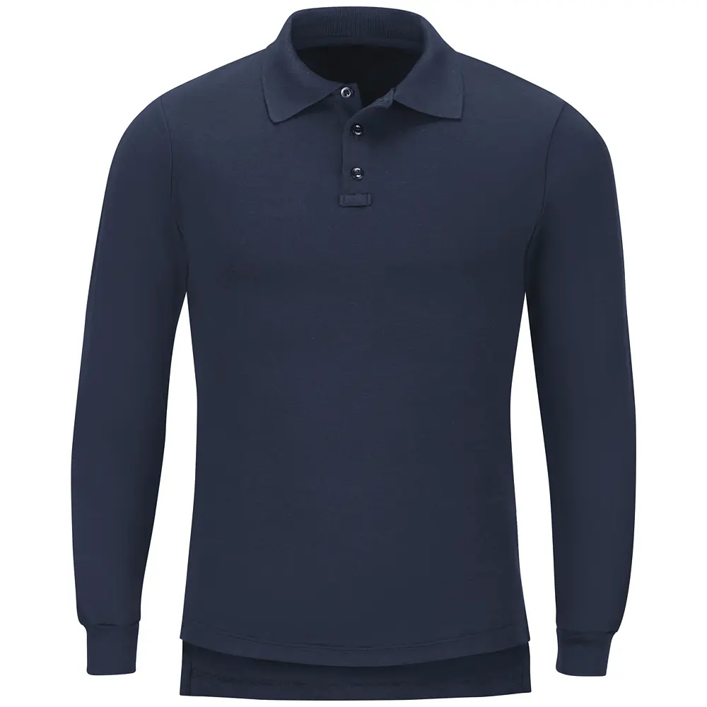 Men&#8216;s Long Sleeve Station Wear Polo Shirt-Workrite Fire Service