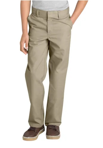 AUW UNIVERSAL Boy&#8216;s &#34;Adjustable Waist&#34; Flat Front Pants-All Uniform Wear