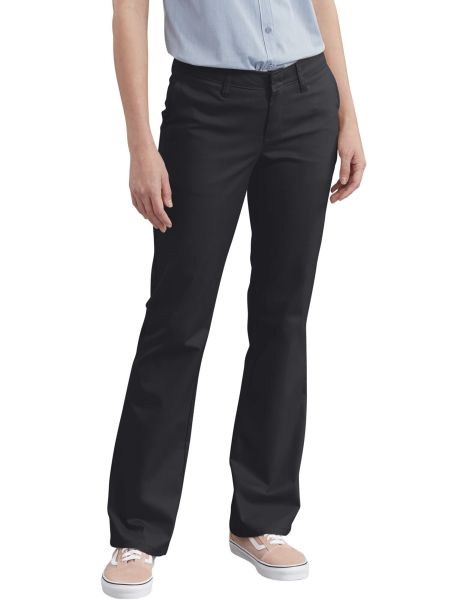 Womens Slim Fit Bootcut Stretch Twill Pants-All Uniform Wear