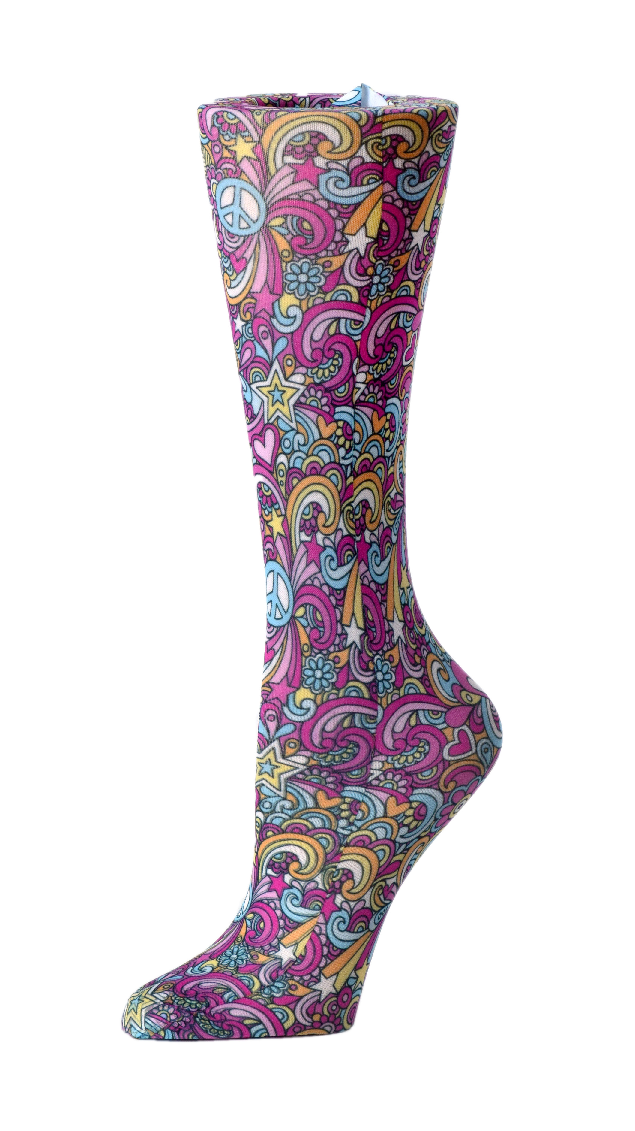 60&#8216;s Peace - Cutieful Compression Socks-Cutieful