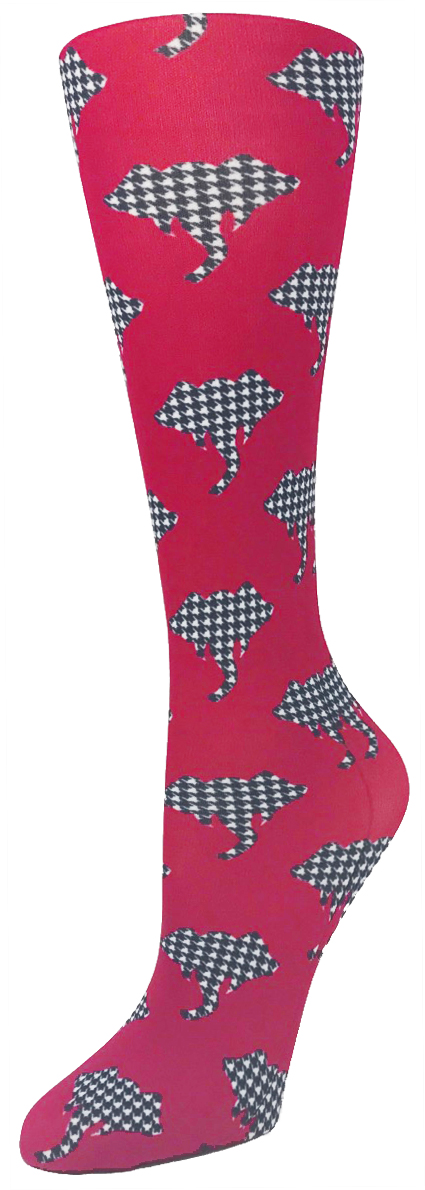 Alabama Houndstooth - Cutieful Compression Socks-Cutieful