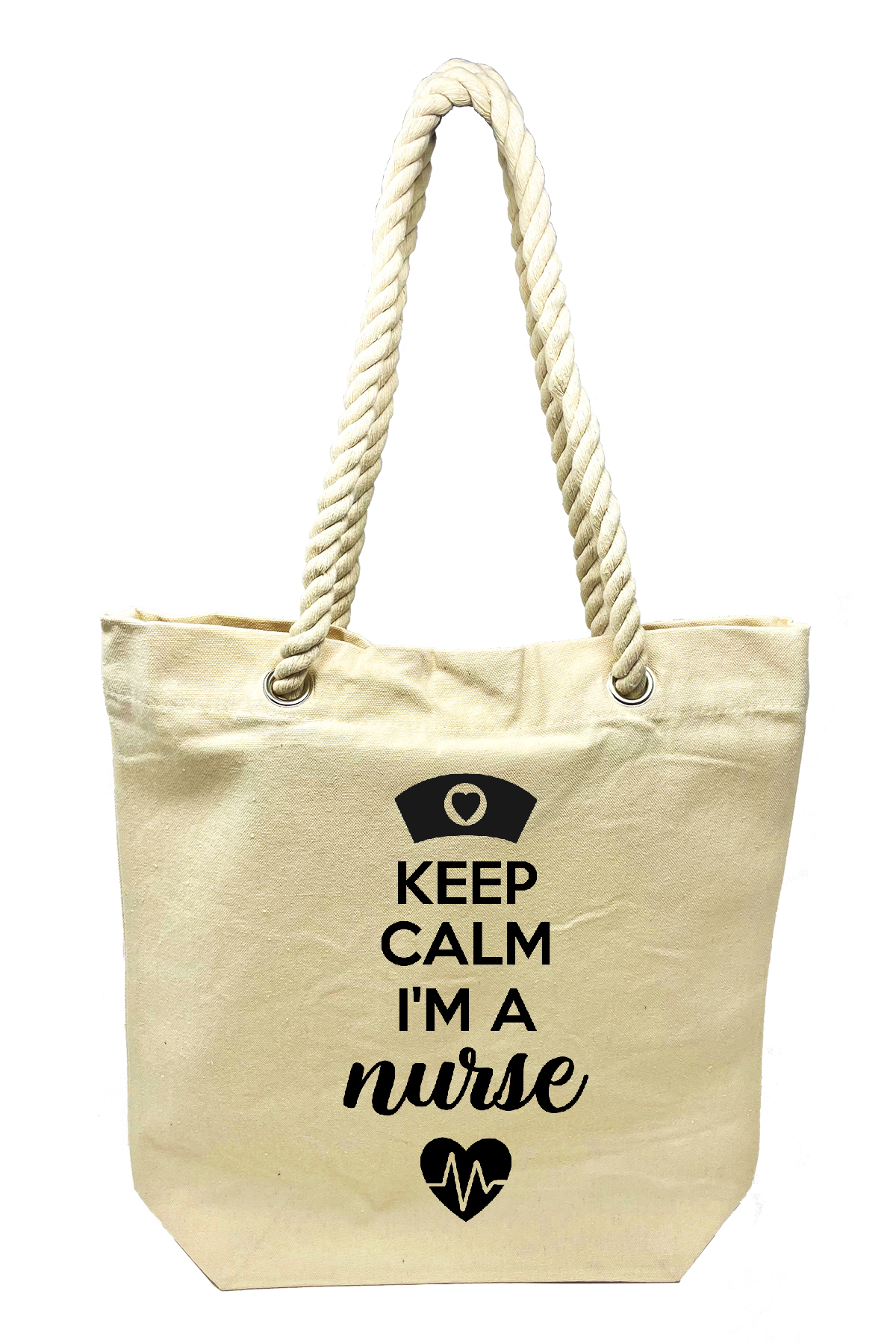 Keep Calm I‘m a Nurse - Canvas Tote Bag-Cutieful