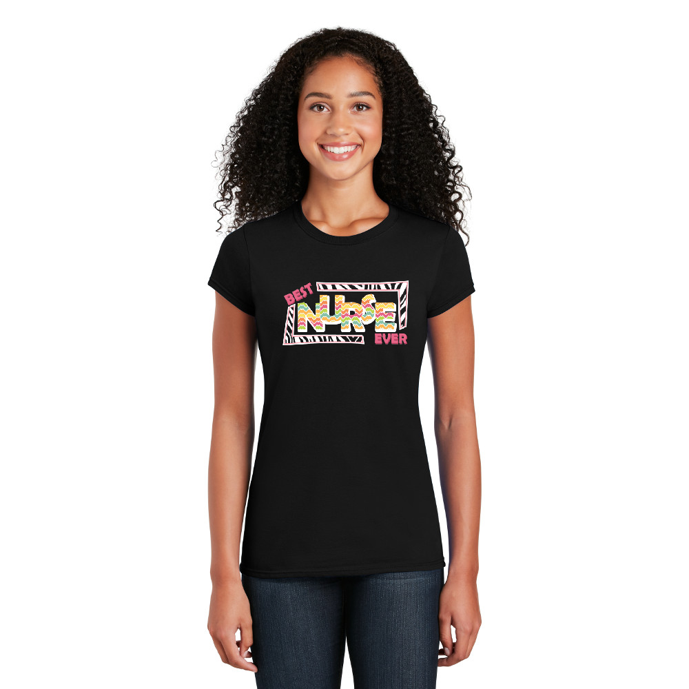 Best Nurse Ever - Cotton Short Sleeve T-Shirt-Cutieful