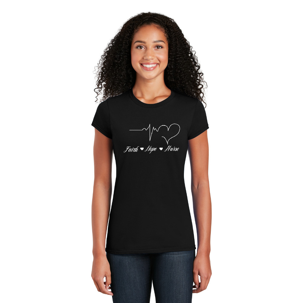 Faith Hope Nurse &#45; Cotton Short Sleeve T&#45;Shirt-Cutieful