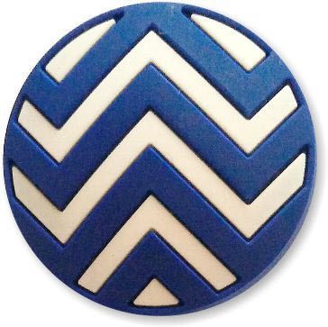 Blue Chevron - Smart Charms 3D Rubber Badge Reel-Smart Charms